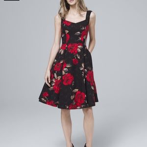 NWT WHBM Petite Fit-And-Flare Dress in 0P